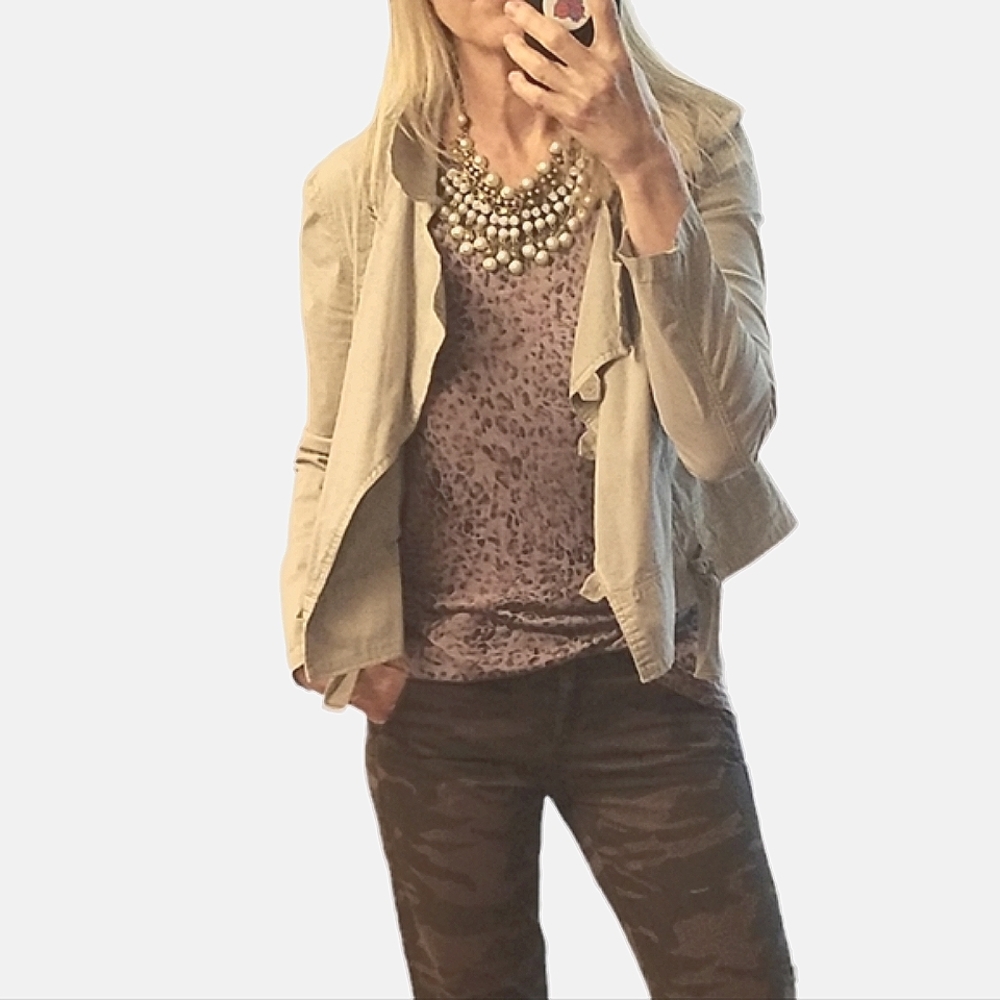 Spring Jacket - Marrakech for Anthropologie Neutral Taupe - Picture 4 of 8